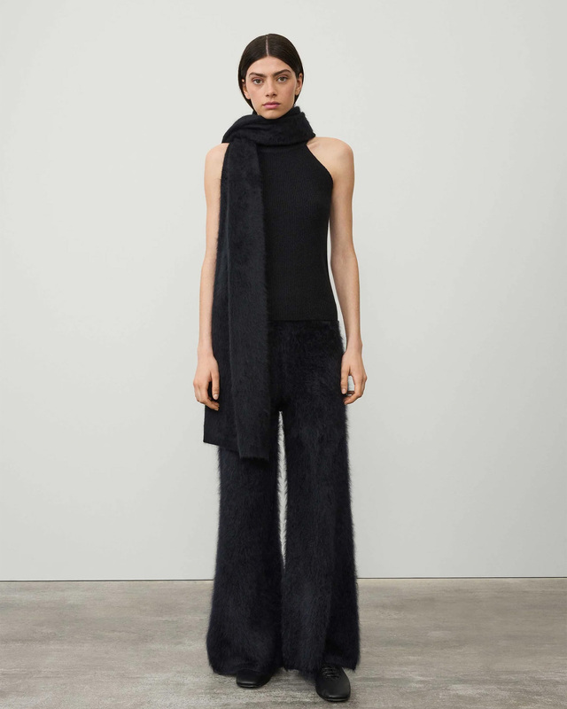 LISA YANG Halsduk Brushed Scarf Svart ONESIZE