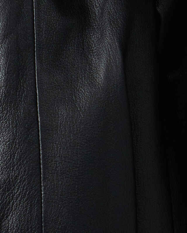 Sportmax Læderjakke Bomber Hood Black IT 38 (EUR S)
