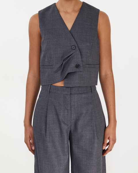Väst Windsor  Grey melange 1