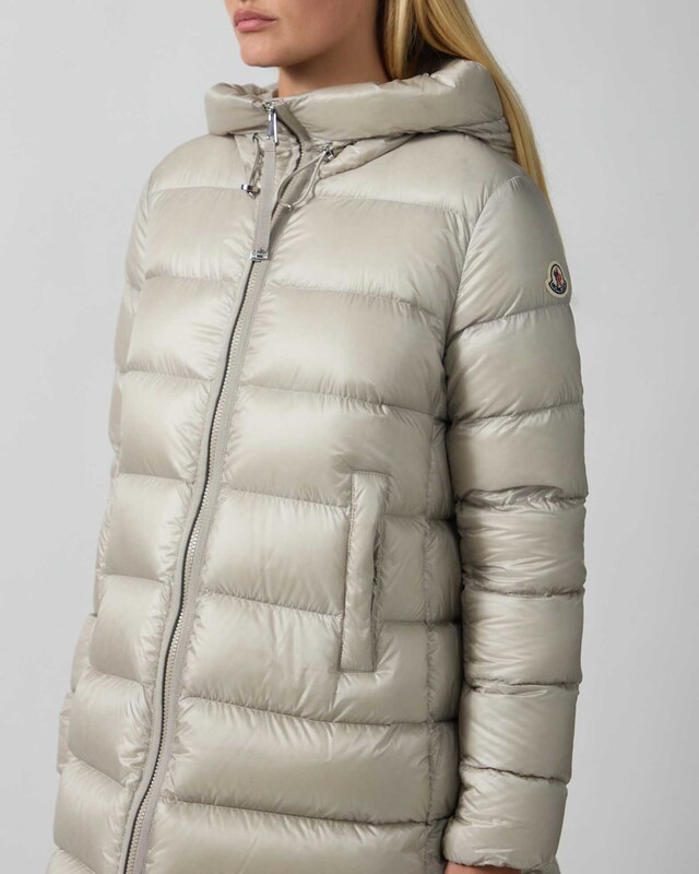 Moncler Lang parkas Suyenne Grønn MONCLER 3 (M/L)