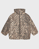 GANNI Leo Puffers Midi Jacket Leopard L-XL