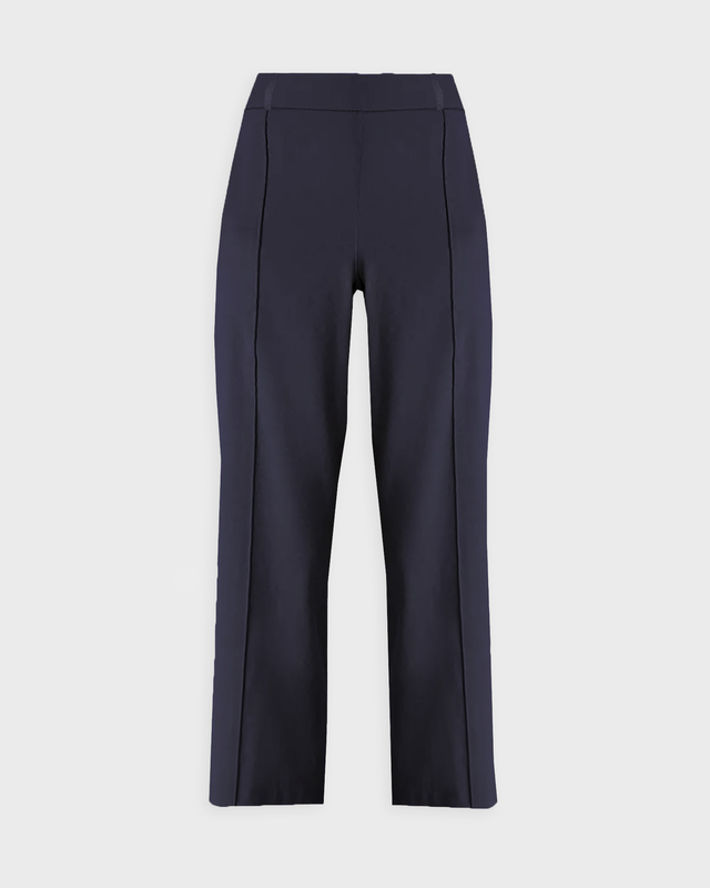 Vince Trousers Linen-Blend Tapered Pull-On Blue L