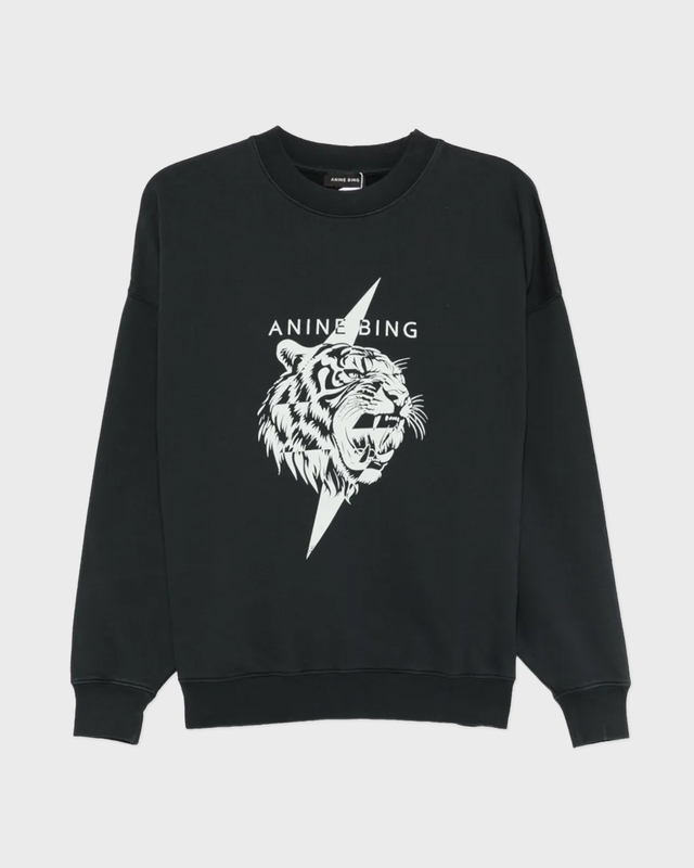 Anine Bing Sweatshirt Miles Tiger Black XS