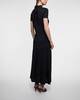 Jil Sander Klänning Fluid Viscose High-Neck  Svart 36