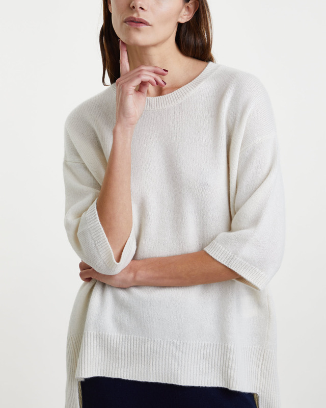 LISA YANG Sweater Camille White 1 (S-M)