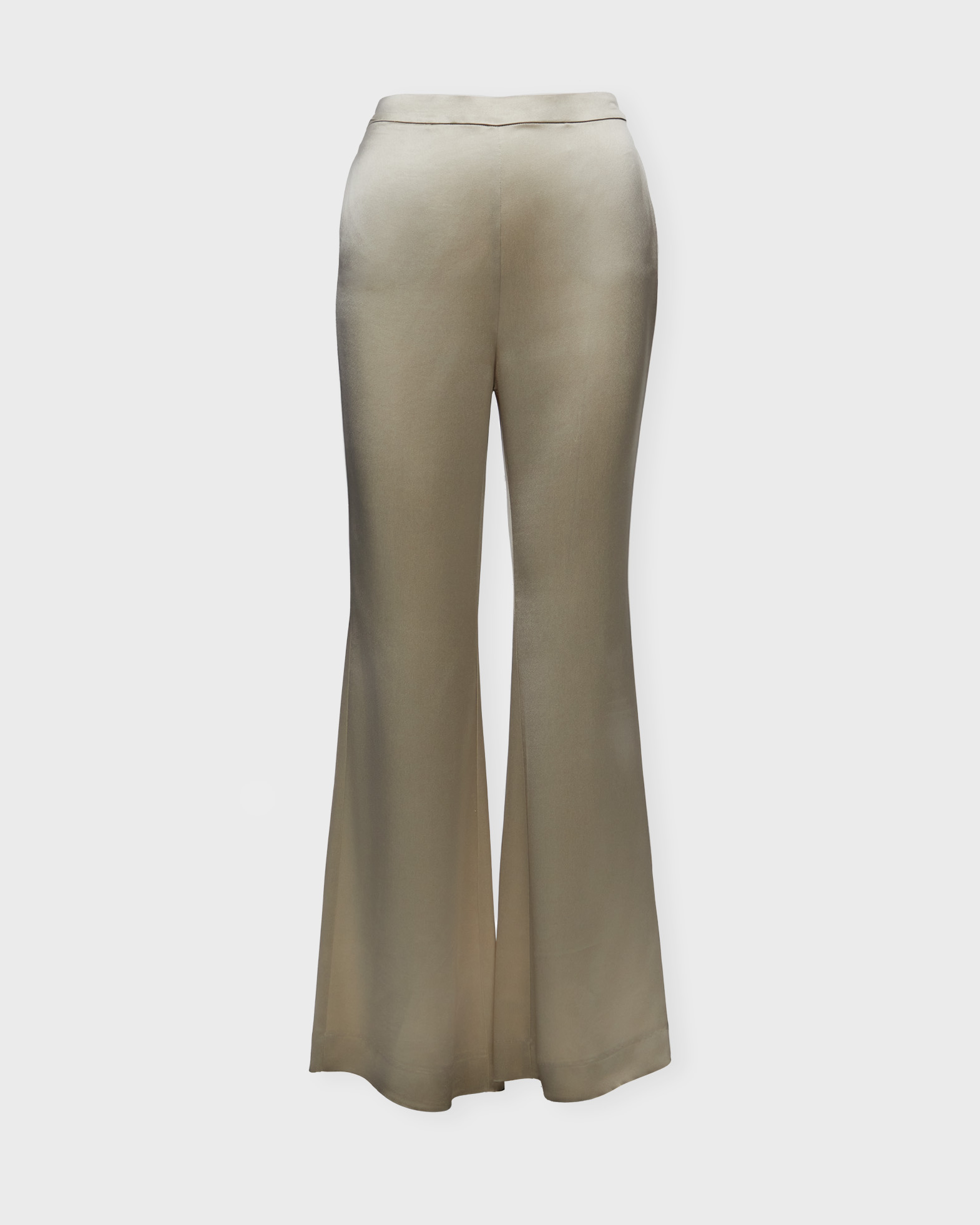 Wakakuu Icons Women's Beige Trousers Tristesse Satin S
