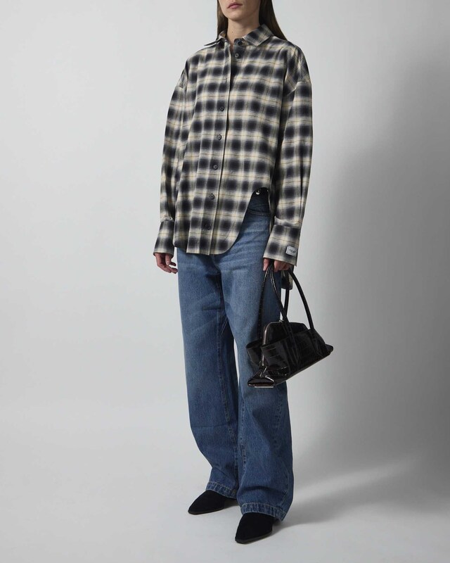 The Attico Shirt Black/Cream IT 42 (EUR 38)
