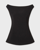 Malina Top Diora Half Off Shoulder Black 38