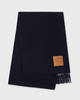 Ganni Scarf Double Face Wool  Sky captain ONESIZE