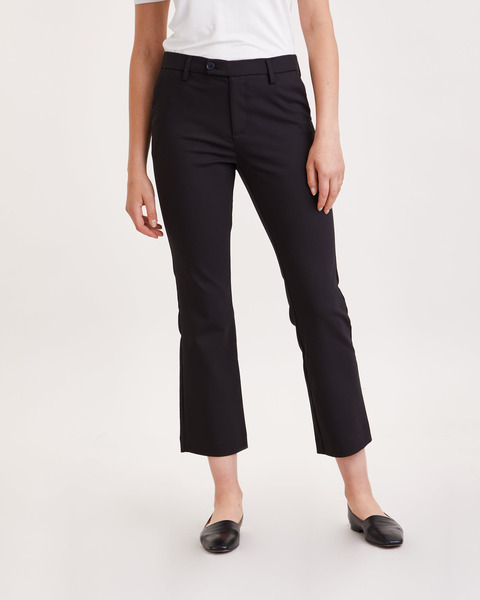 Byxor Alice Cropped Flare Svart 1