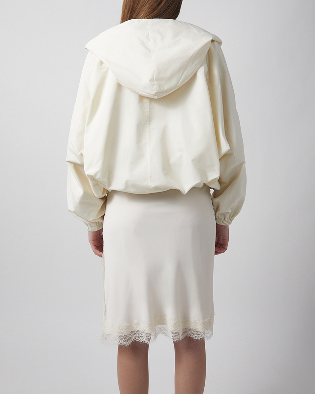 RÓHE Jacket Volume Silk-Blend Creme XS