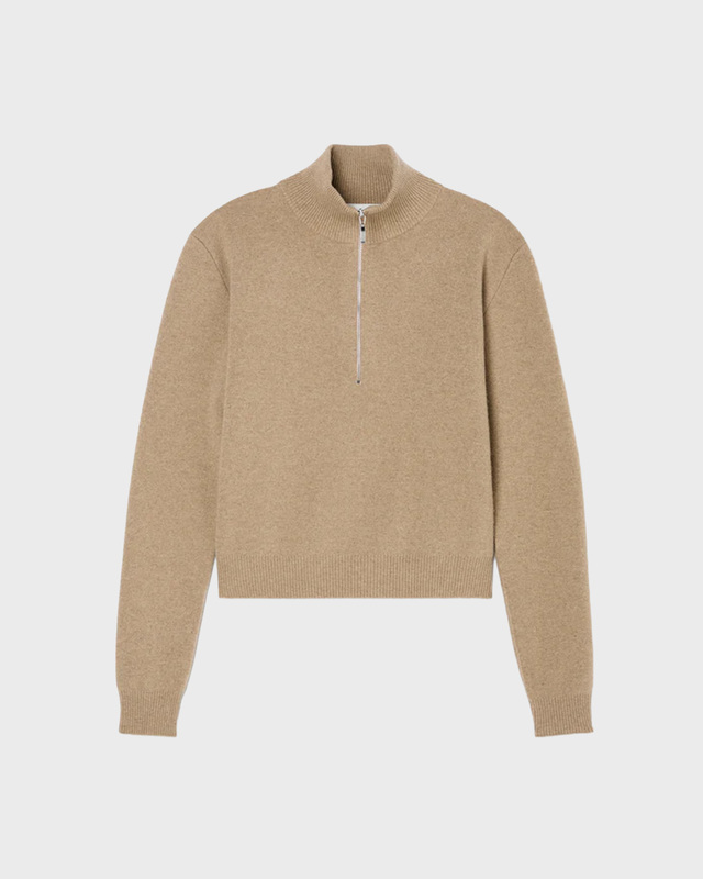 RÓHE Pologenser Zipped mouliné Camel 38