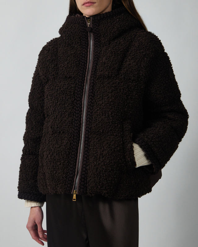 Moncler Dunjakke Cristallin Brown MONCLER 2 (M)