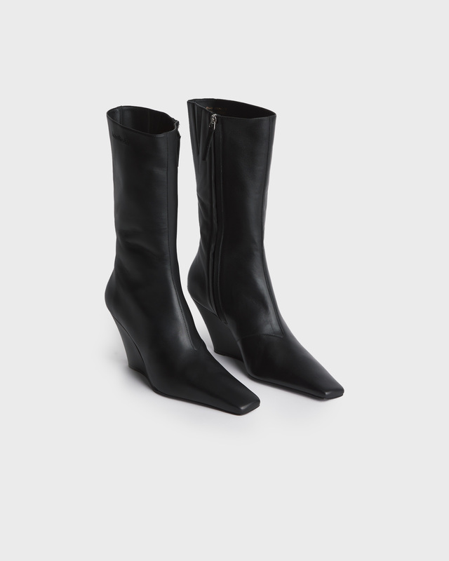 Acne Studios Boots Wedge Leather Black EUR 39