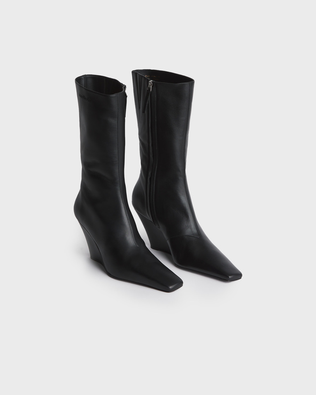 Acne Studios Boots Wedge Leather Svart EUR 39