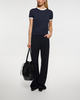 Vince T-Shirt Ringer Sweater Tee Blå/vit S