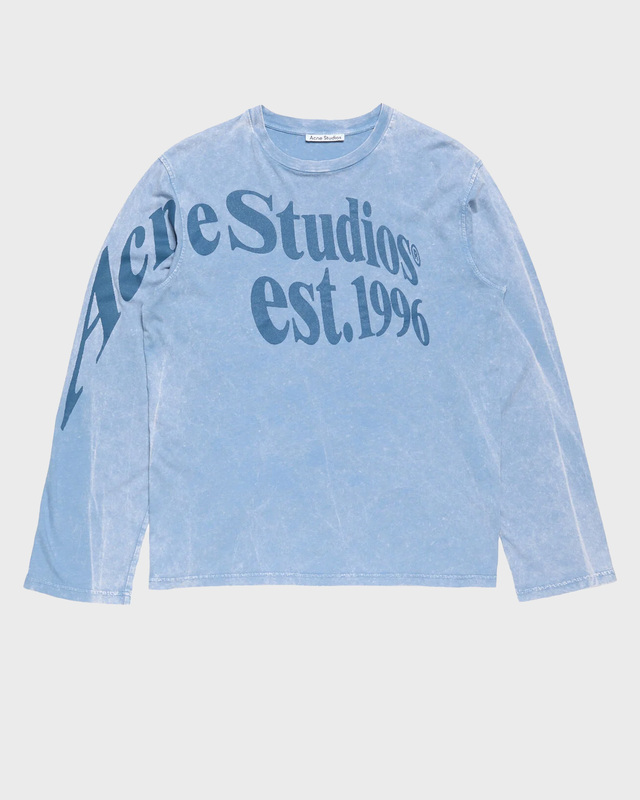 Acne Studios T-shirt Logo Relaxed Fit Dusty blue XS