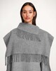 By Malene Birger Scarf Turtula Fringe Grey melange ONESIZE