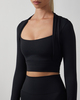 Sisterly tribe Top Softsculpt Bolero Long Sleeve  Black L