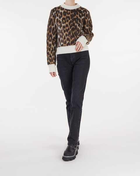 Sweater Leopard Jacquard O-neck Snake 2