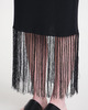 Dagmar Skirt Fringe Svart M