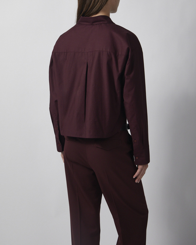 Wakakuu Icons Skjorta Cropped Burgundy L