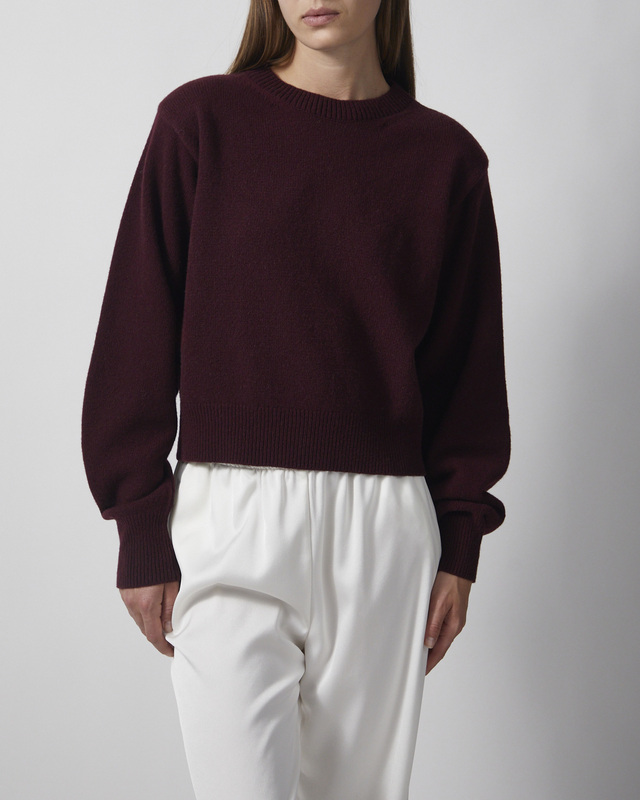 Wakakuu Icons Tröja Carbon Wool Cashmere Burgundy M