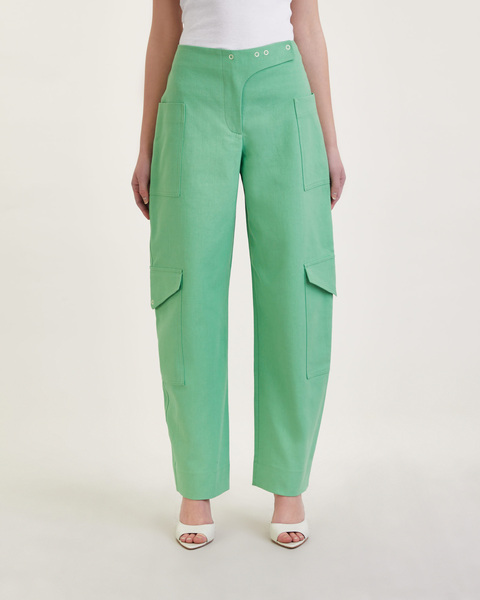 Byxor Cotton Suiting Pants Mintgrön 2