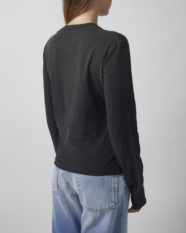 Acne Studios T-shirt Long Sleeve 1996 Stamp Faded Black L-XL