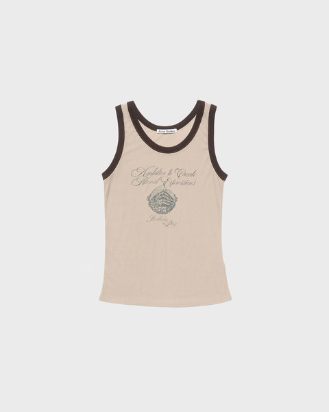 Singlet Sheer Logo White 1