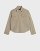 7 For All Mankind Skjorte Classic Comfort Twill Military Khaki L