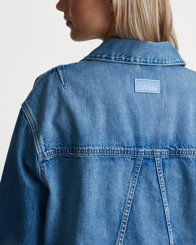Ganni Jacka Tint Denim Oversized  Light denim XS-S