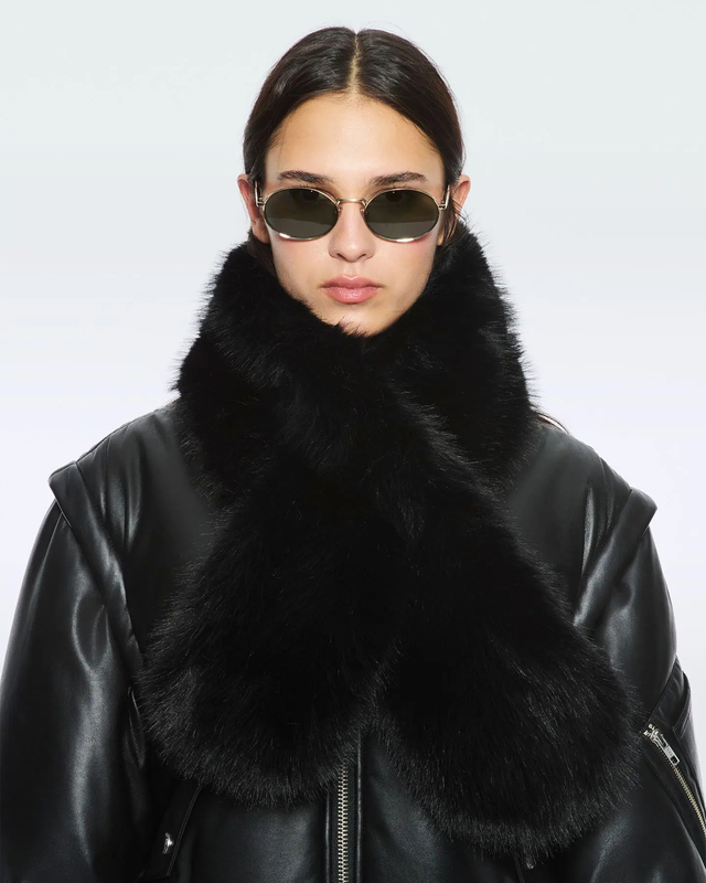 STAND STUDIO Scarf Lone Black ONESIZE