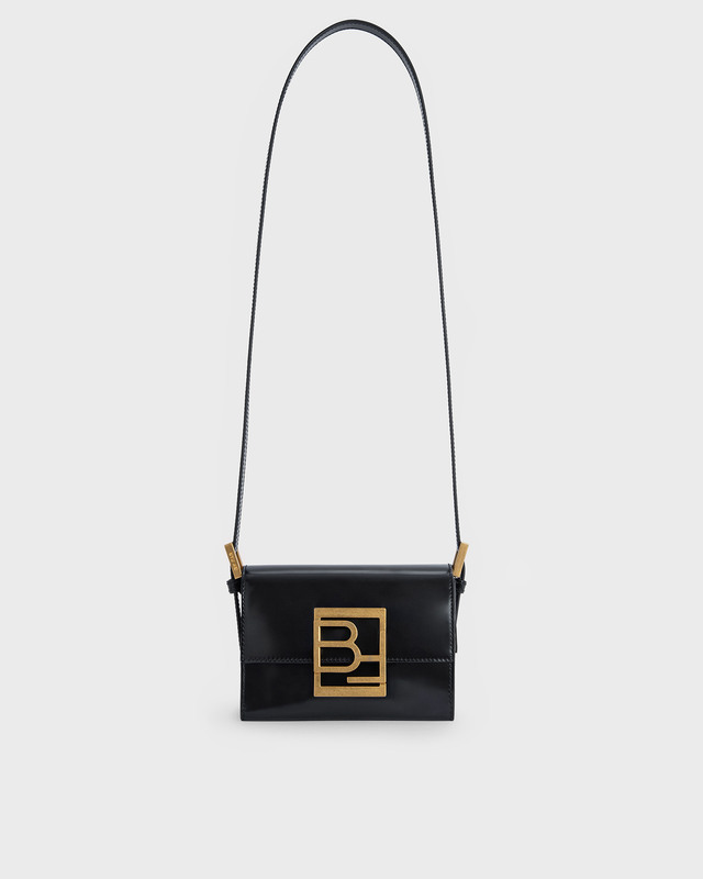 By Far Bag Fran Black Semi Patent Leather Black S