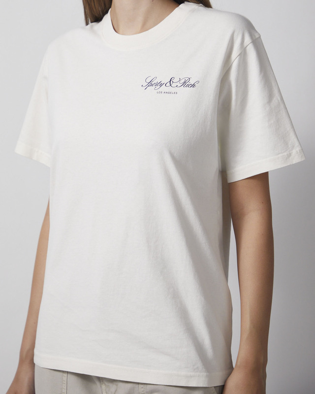 Sporty & Rich T-skjorte Vendome LA Ecru L