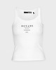 ROTATE Birger Christensen Top Ribbed Tank White S