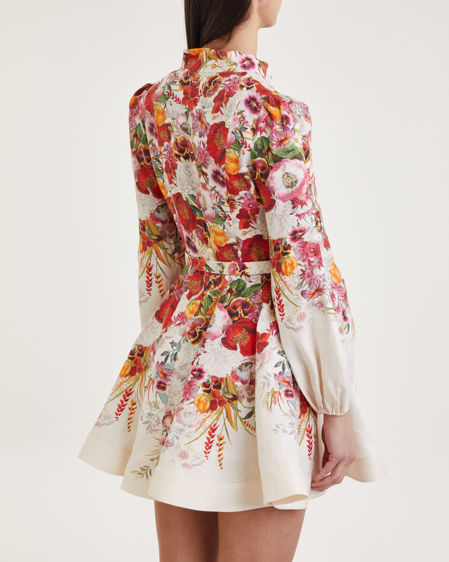 Zimmermann  Klänning Wonderland Buttoned Mini Rosa 2 (M-L)