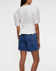GANNI Blus Washed Stretch Cotton Strap Vit 34