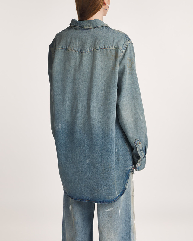 Acne Studios Skjorta Denim Relaxed Fit Ljusblå L