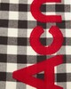 Acne Studios Scarf Logo Check Grå ONESIZE