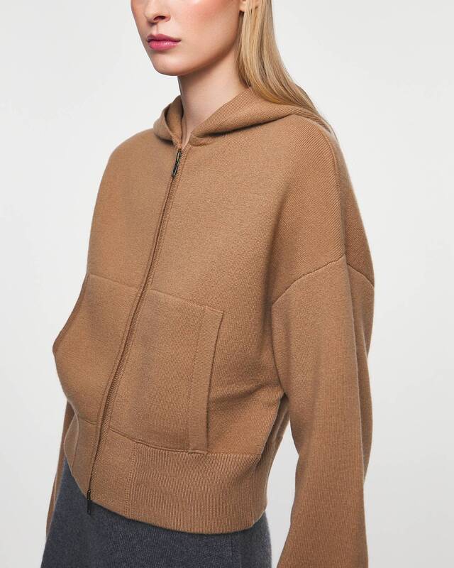 LISA YANG Kofta Lilia Hooded Zip Toffee 0 (XS-S)