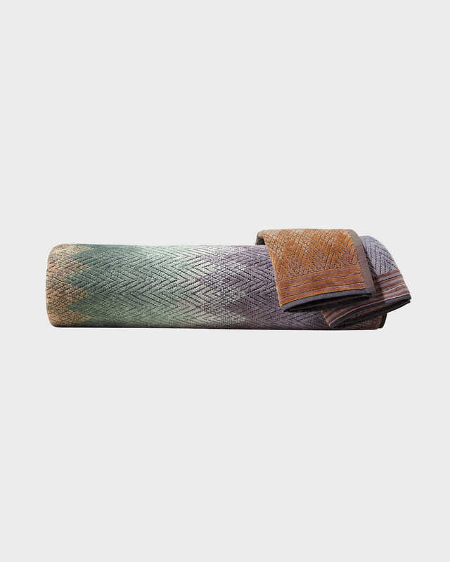 Missoni Home YacoBathsheet 165 Blå/brun/orange ONESIZE