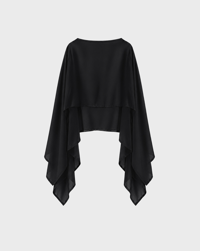 Wakakuu Icons Cape Ilse Sheer Svart ONESIZE