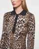 Ganni Fine Merino Jacquard Leopard Polo Leopard XL