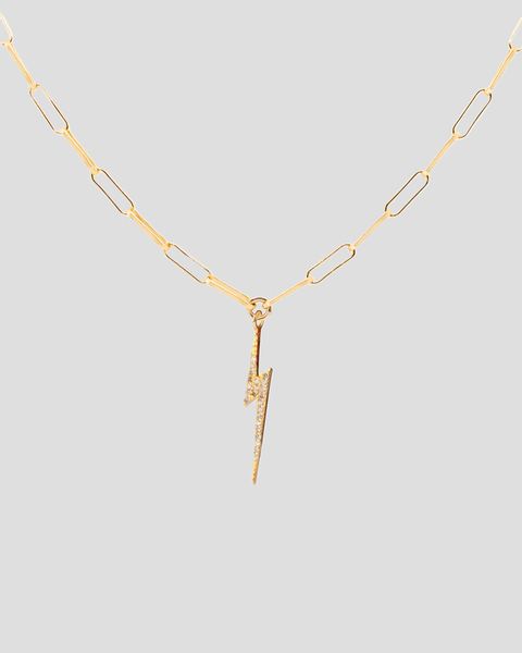 Bolt Chain Necklace Gold ONESIZE 1