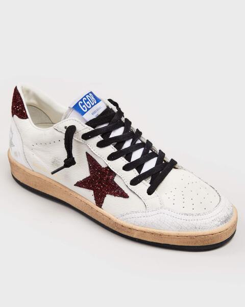 Sneakers Ball Star Nappa Upper Glitter Star Bordeaux 2