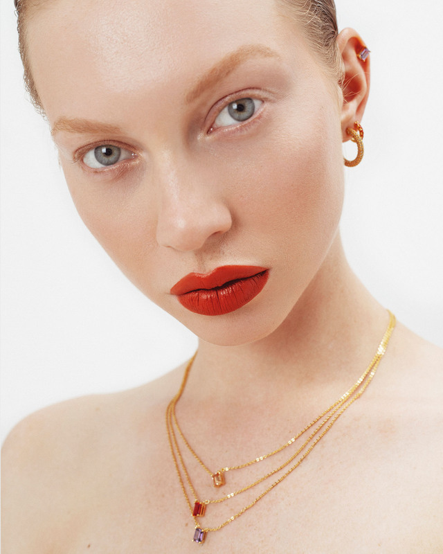 Izabel Display Halsband One Stone  Vit ONESIZE