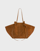 YUZEFI Large Mochi Suede Bag  Cognac ONESIZE