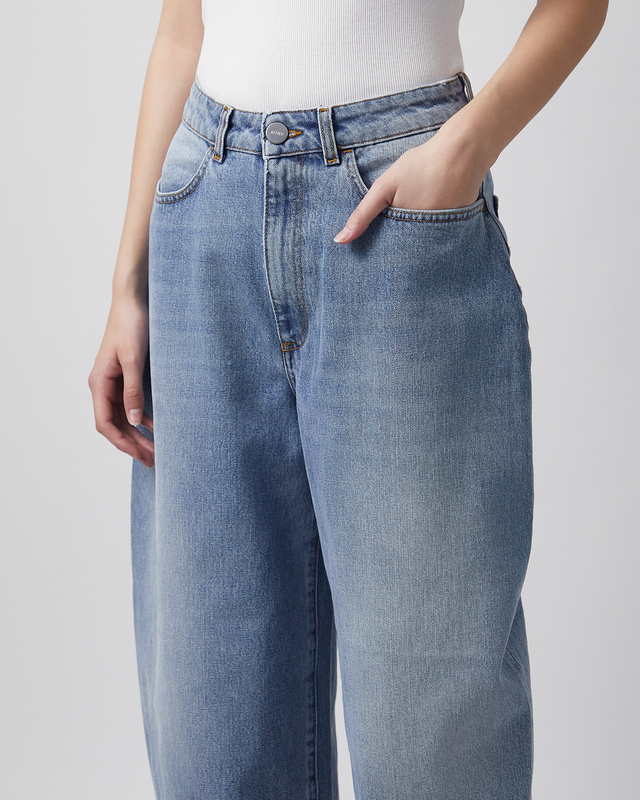 RÓHE Jeans Fransje Sculptural Denim Washed blue 38