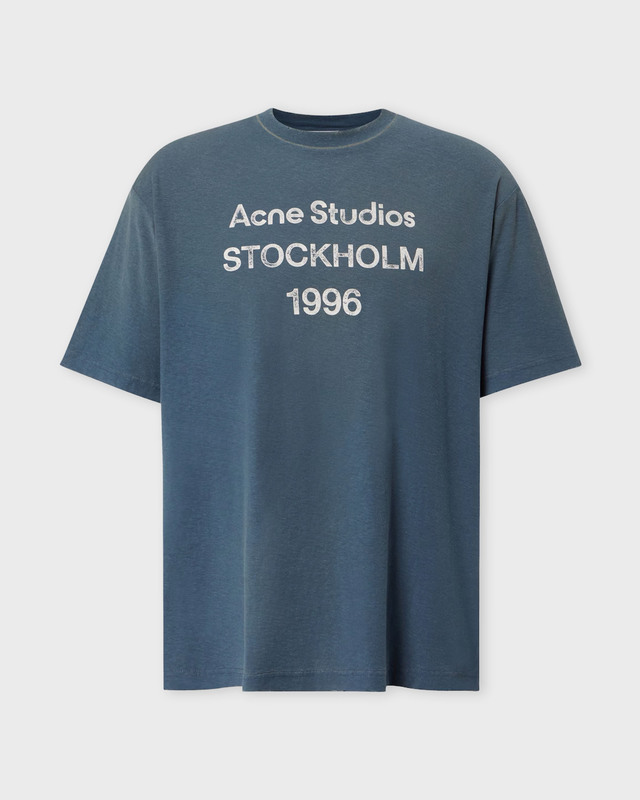 Acne Studios T-Shirt Logo Relaxed Fit Blue S